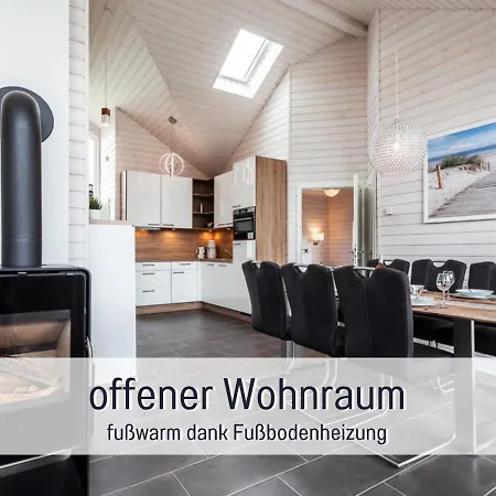 בית נופש Kuestenzauber Kalifornien - Mit Hund - Komplett Eingezaeunter Grosser Garten - Sauna Und Kamin - Im Sommer Strandkorb Inklusive
