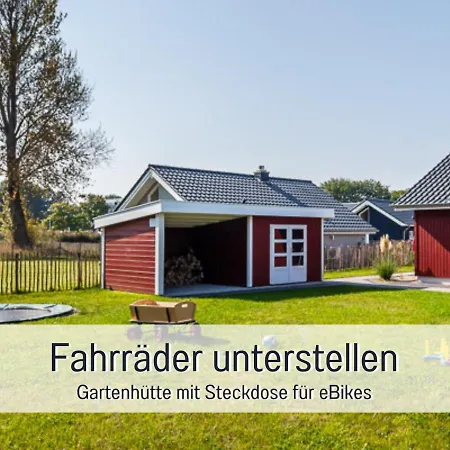 בית נופש Kuestenzauber Kalifornien - Mit Hund - Komplett Eingezaeunter Grosser Garten - Sauna Und Kamin - Im Sommer Strandkorb Inklusive
