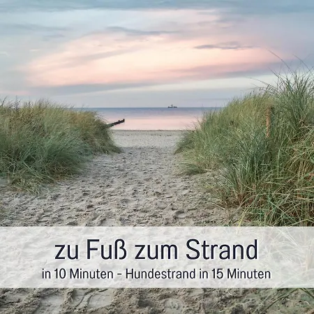 펜션 Kuestenzauber Kalifornien - Mit Hund - Komplett Eingezaeunter Grosser Garten - Sauna Und Kamin - Im Sommer Strandkorb Inklusive 쇤베르크인홀스타인